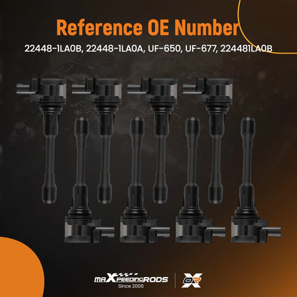 8-Piece Ignition Coil Kit for Infiniti QX56 QX80 Armada 5.6L (2011–2020)