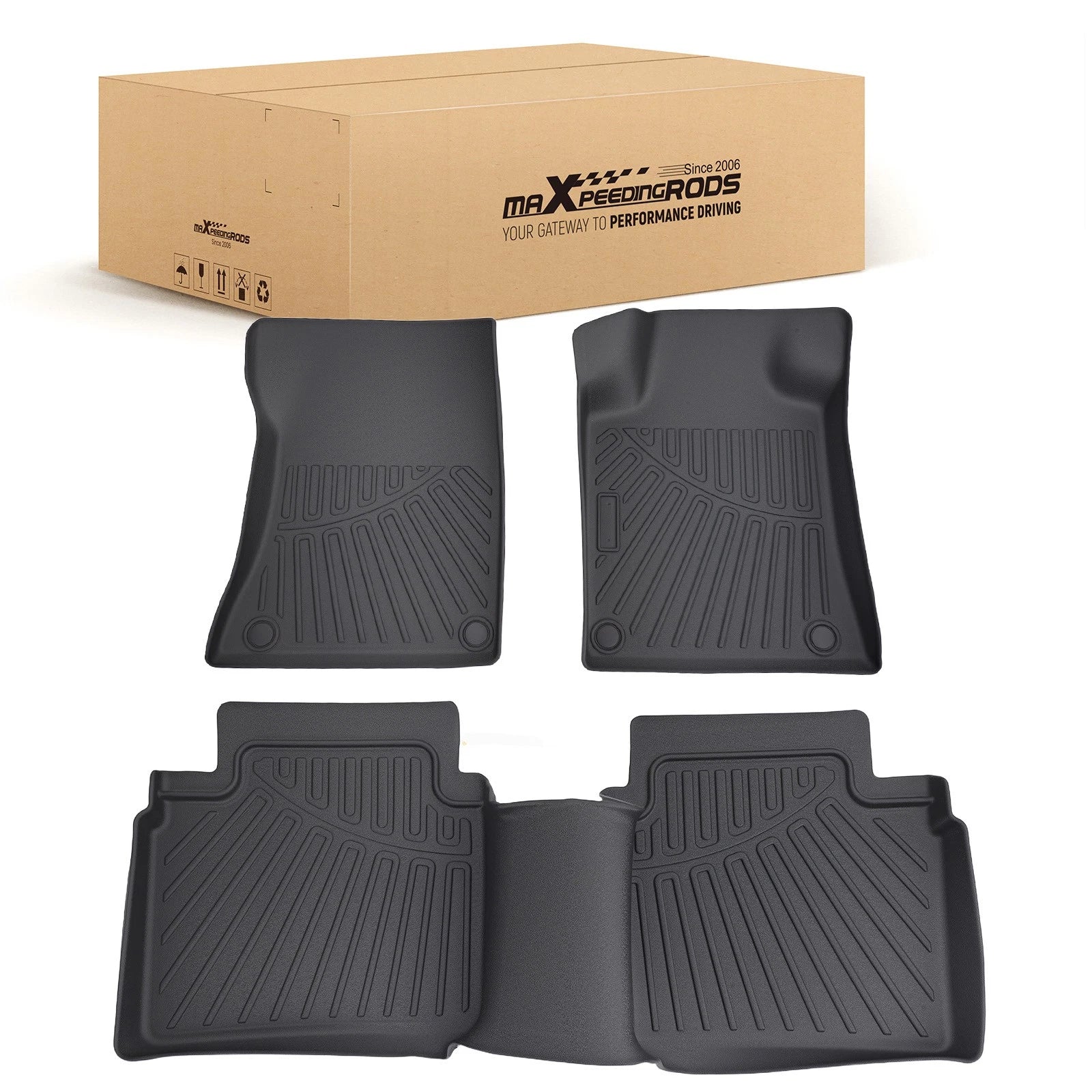 Black TPE Floor Mats Liner for Nissan Altima (2019–2025)