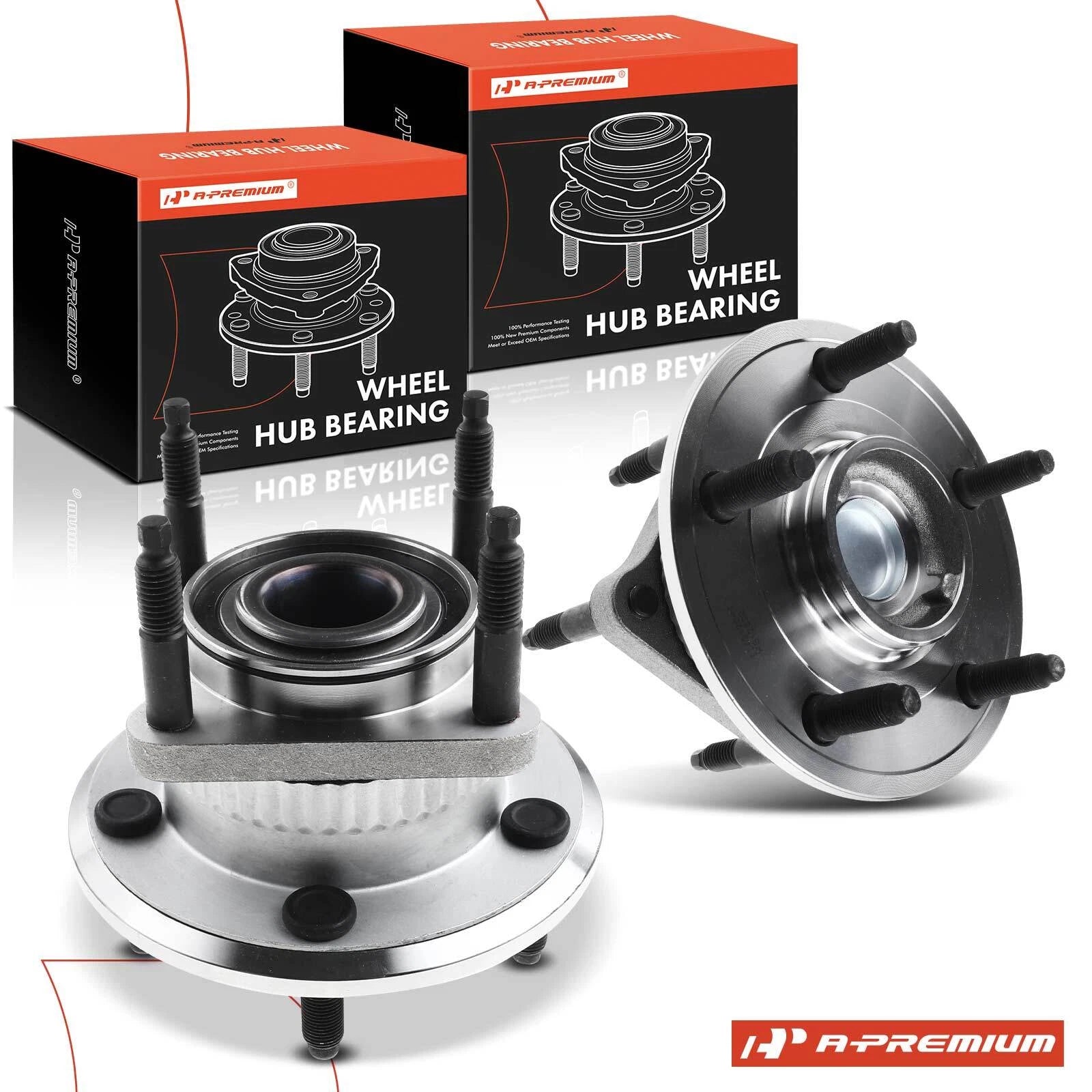 2X Rear Wheel Hub & Bearing Assembly for Chevy Camaro (2010–2021)