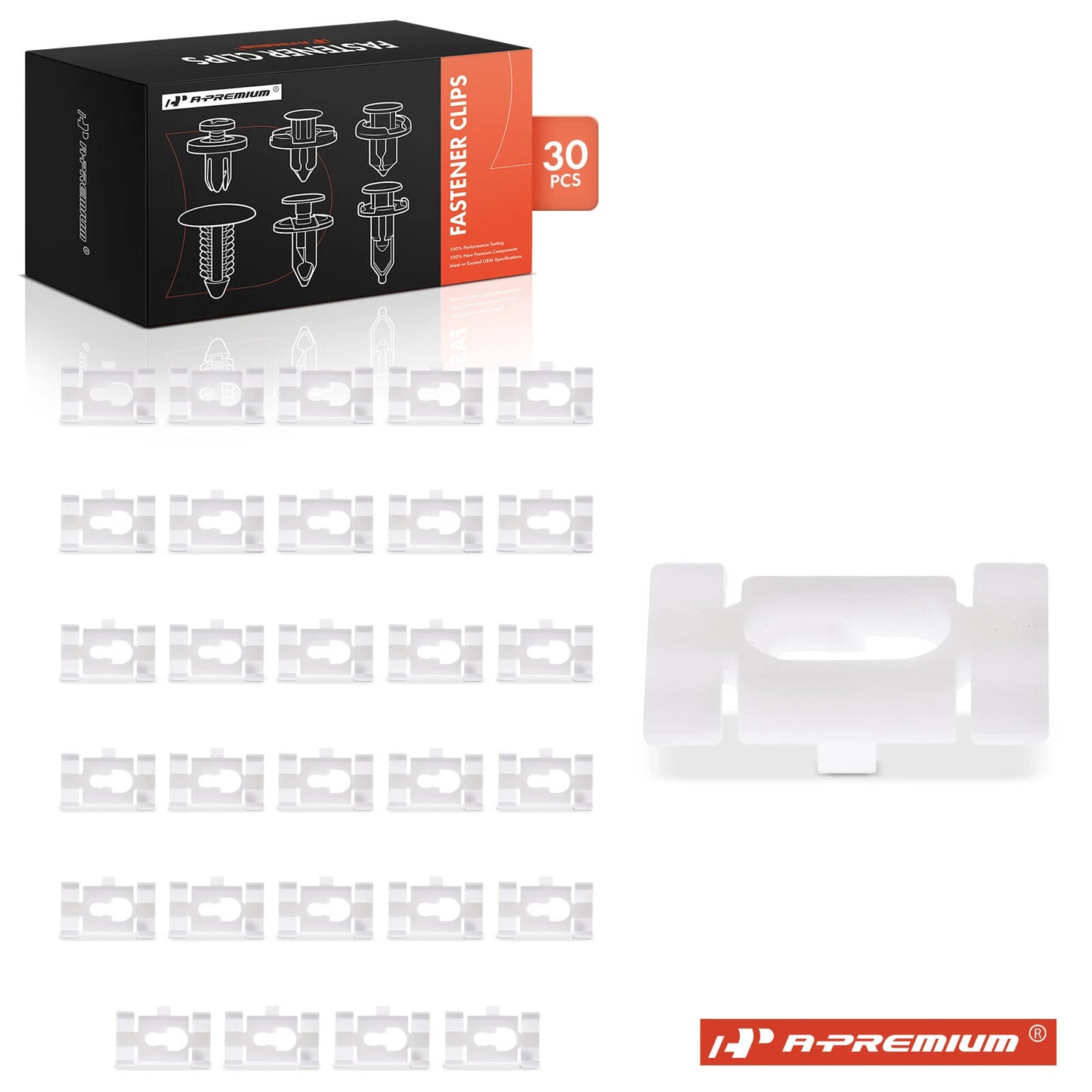 30Pcs Nylon Quarter Belt Reveal Moulding Clips for GM (Various Years)
