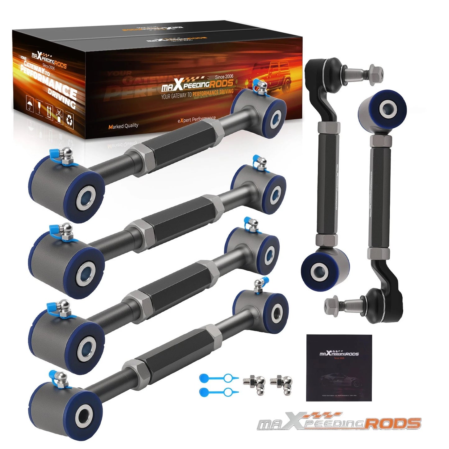 Adjustable Rear Camber Toe Arms Alignment Kit for Honda Accord (1998–2002)