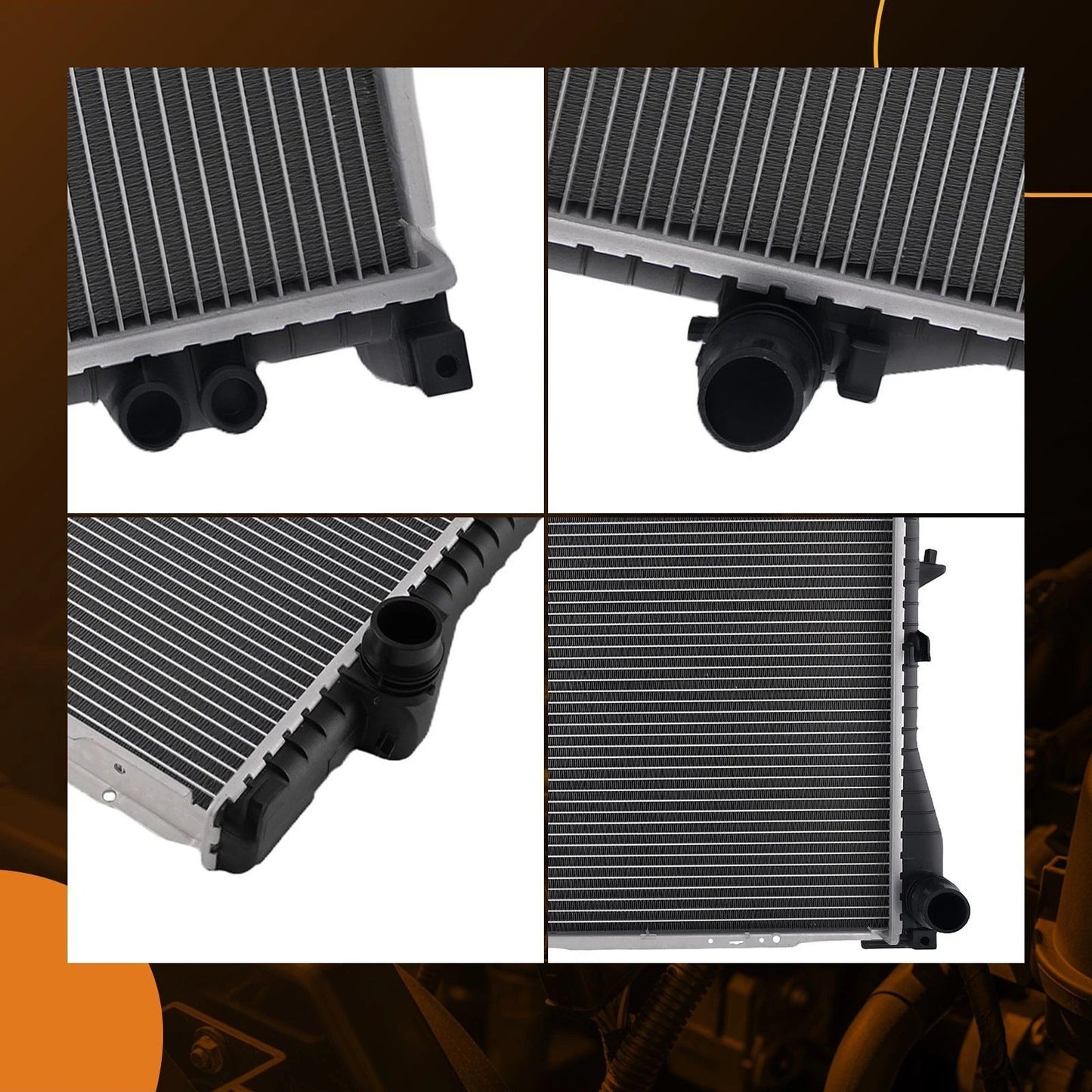 Coolant Radiator for BMW 525i/528i/540i (1999–2006)