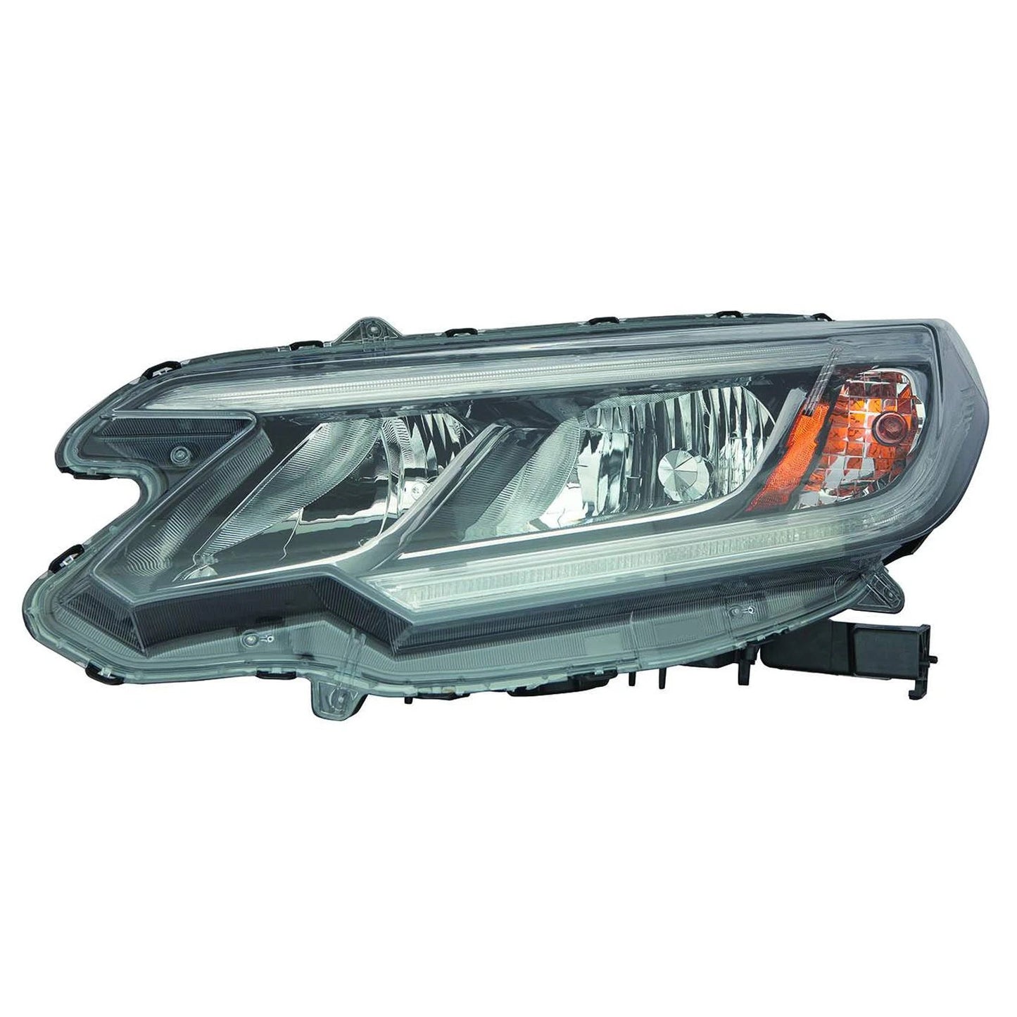 Replacement Driver Side Halogen Headlight Assembly w/LED Daytime Running Lights