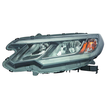 Replacement Driver Side Halogen Headlight Assembly w/LED Daytime Running Lights