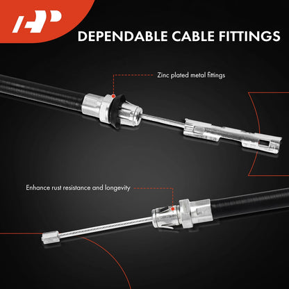 2X Rear Parking Brake Cables for Dodge Dakota (1997–1999)