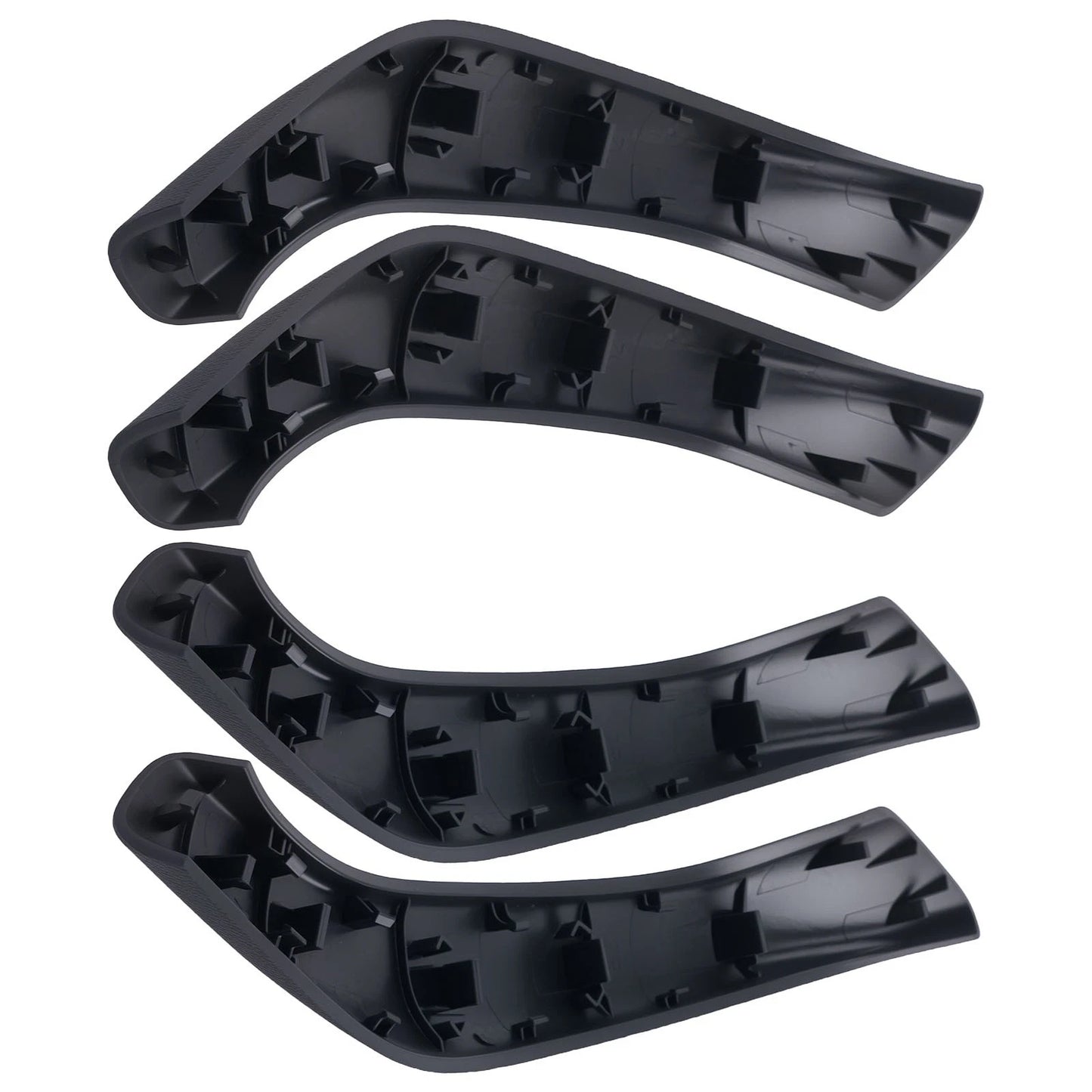 4x Door Handle Puller Trim for BMW X1 X2 (2016–2020) Black ABS Plastic