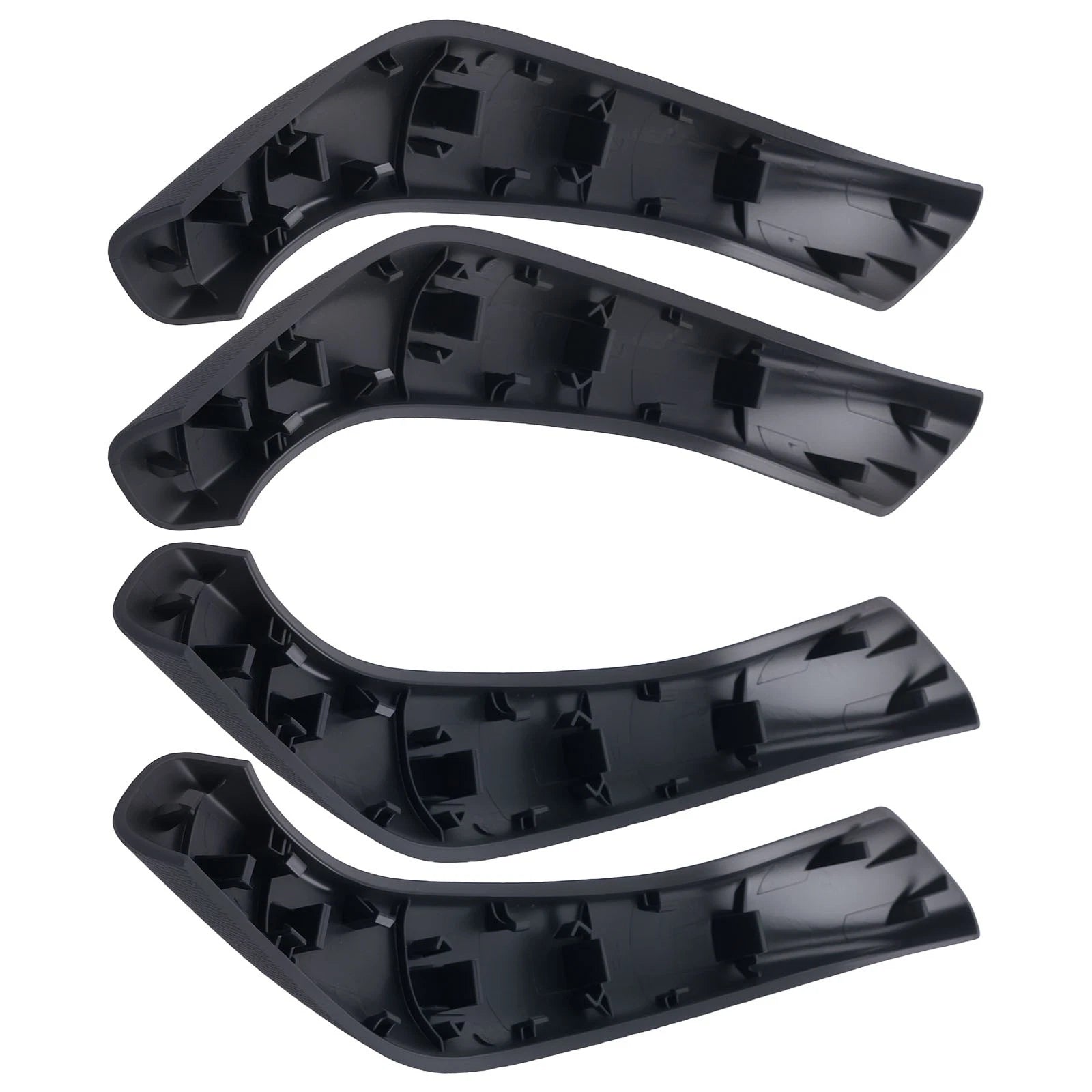 4x Door Handle Puller Trim for BMW X1 X2 (2016–2020) Black ABS Plastic