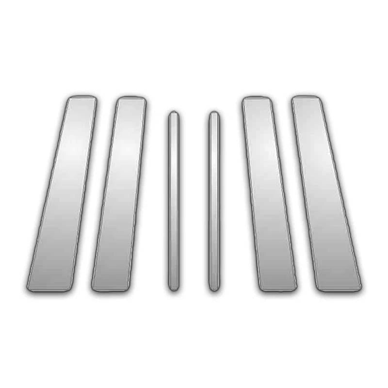 6Pc Chrome Pillar Post Covers for 95-04 Lincoln Continental - P4025
