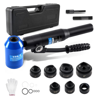Hydraulic Knockout Hole Punch Driver Kit for 1/2–2 Inch Range (2019–2025)