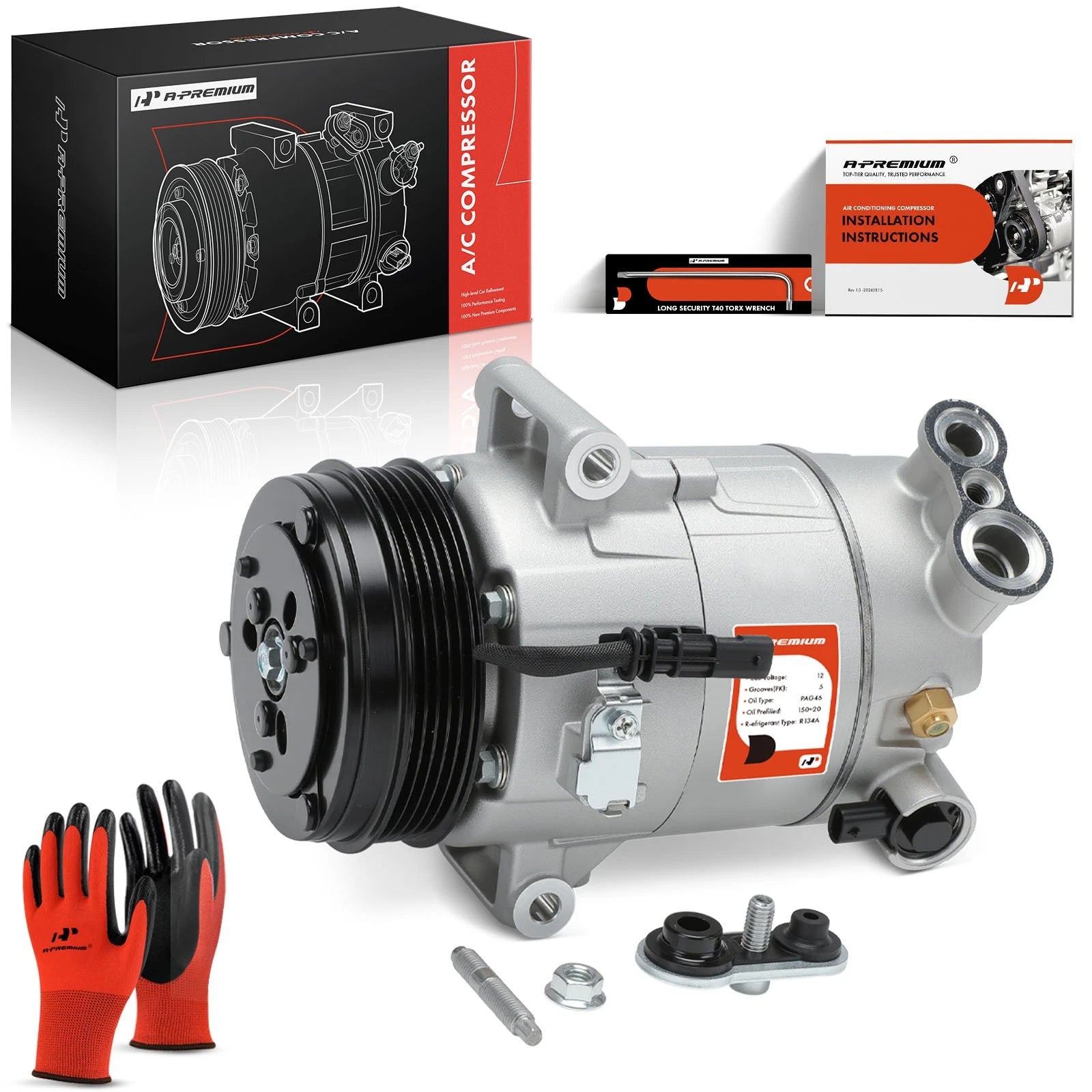 A/C Compressor with Clutch for Chevrolet Equinox Colorado GMC Terrain (2005–2022)