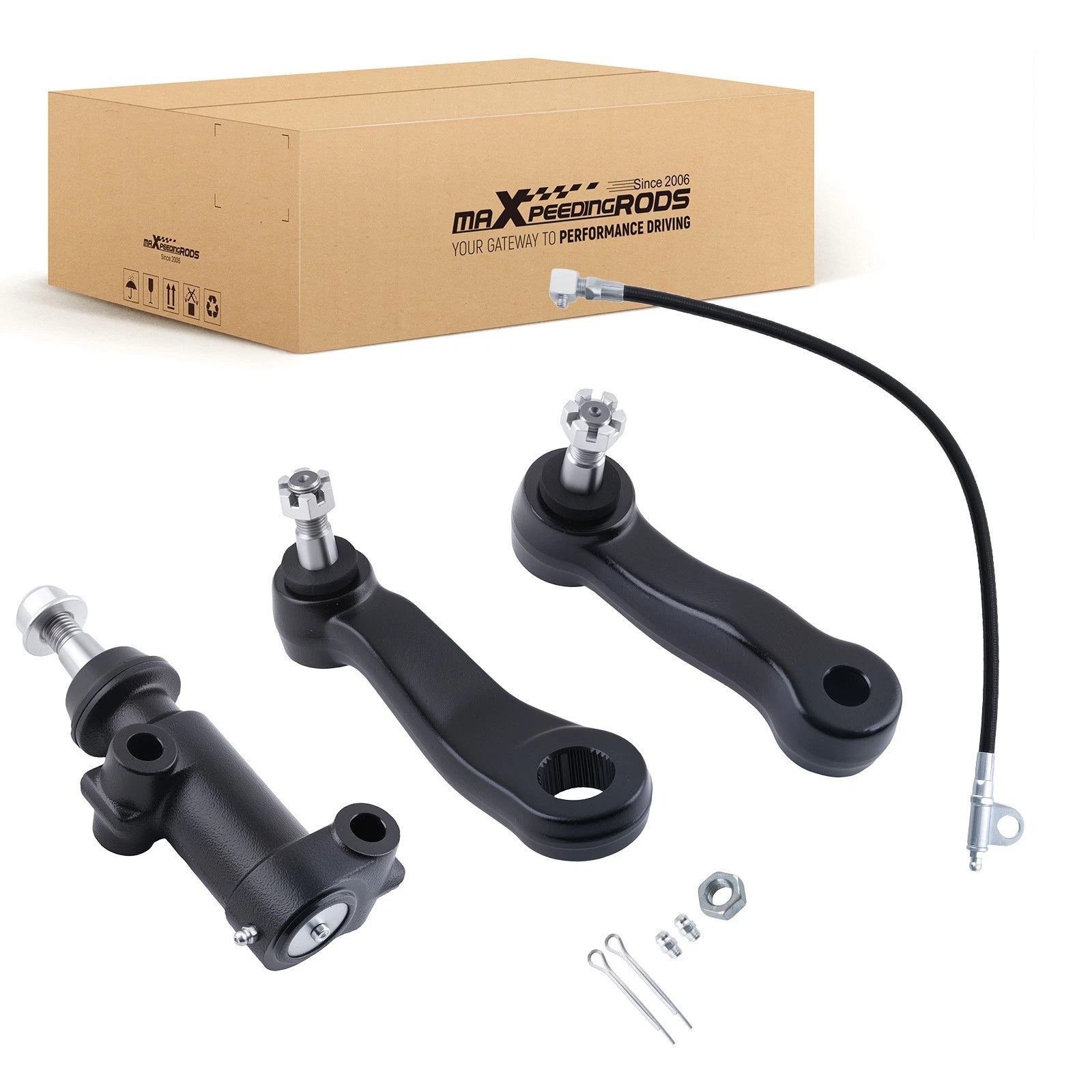 Idler Arm Pitman Arm Idler Bracket for GMC Sierra Silverado Hummer (1999–2019)