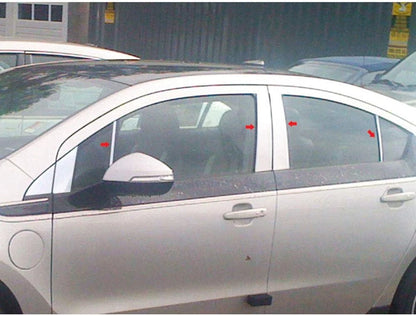 8pc. Luxury FX Chrome Pillar Post Trim For 2011-2015 Chevy Volt