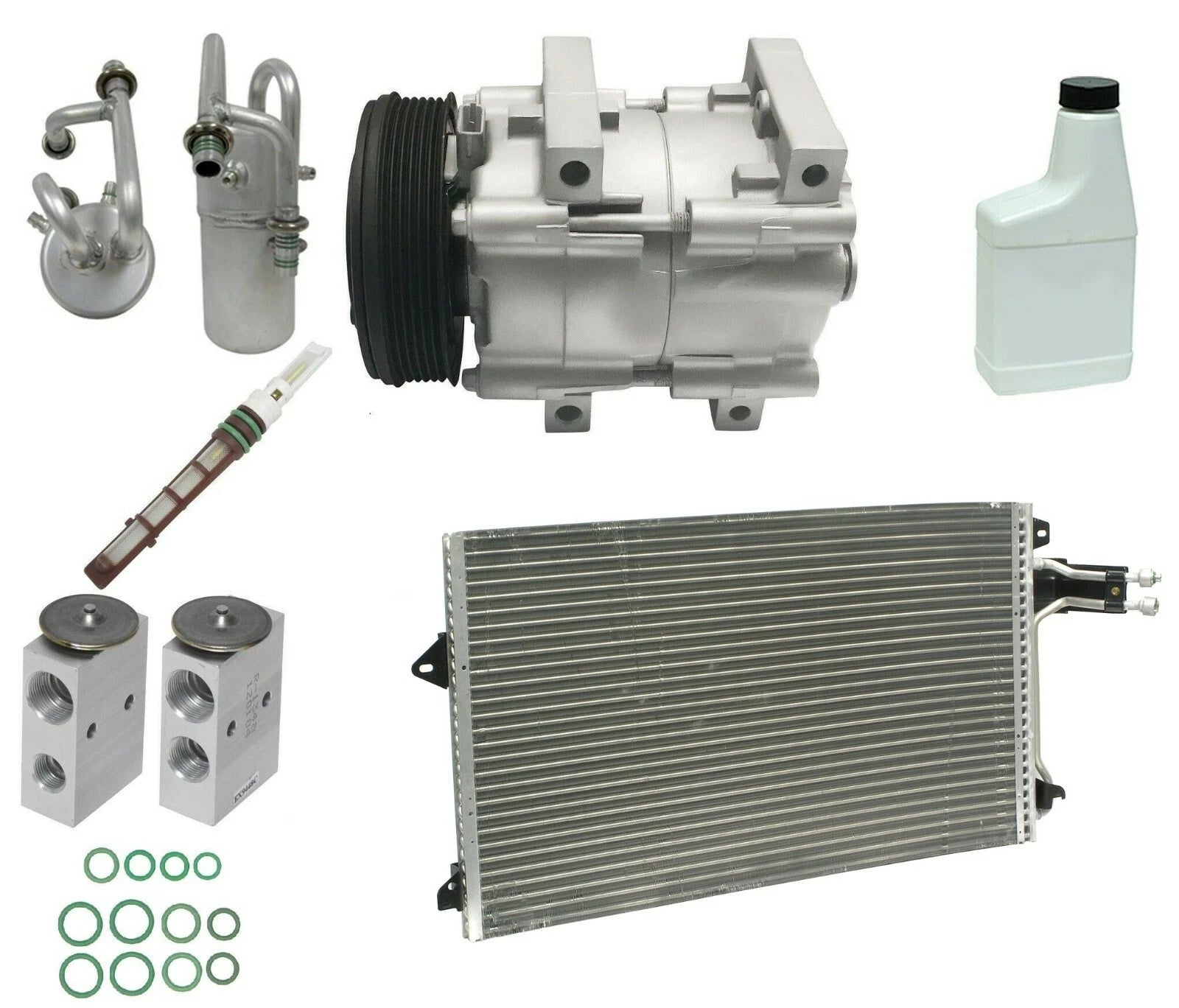 AC Compressor Kit Replacement with Condenser for Ford Explorer (1995–2001)