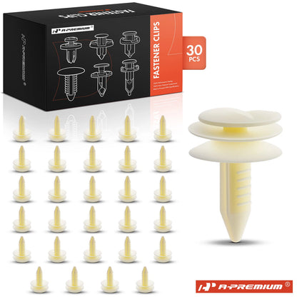 30Pcs 8mm Nylon Door Trim Panel Retainer Clip for Chevy Camaro