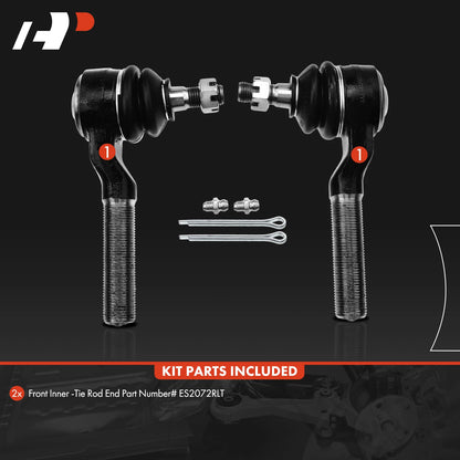 2X Front Inner Tie Rod End for Chevy Blazer (1995–1998)