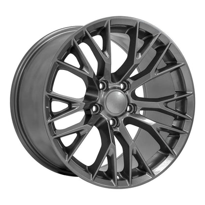18 Inch Gunmetal Rear Wheel Replacement for 1988-2004 Chevy Corvette