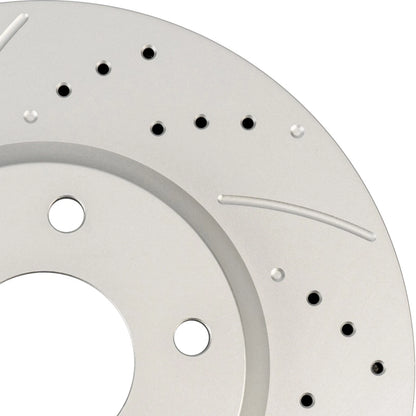2x Front Drilled Slotted Brake Rotors for Mazda CX-5 (2013–2015)