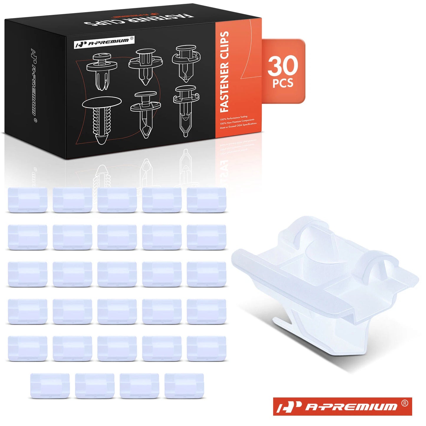 30Pcs 28mm Nylon Rocker Moulding Retainer for Mercedes
