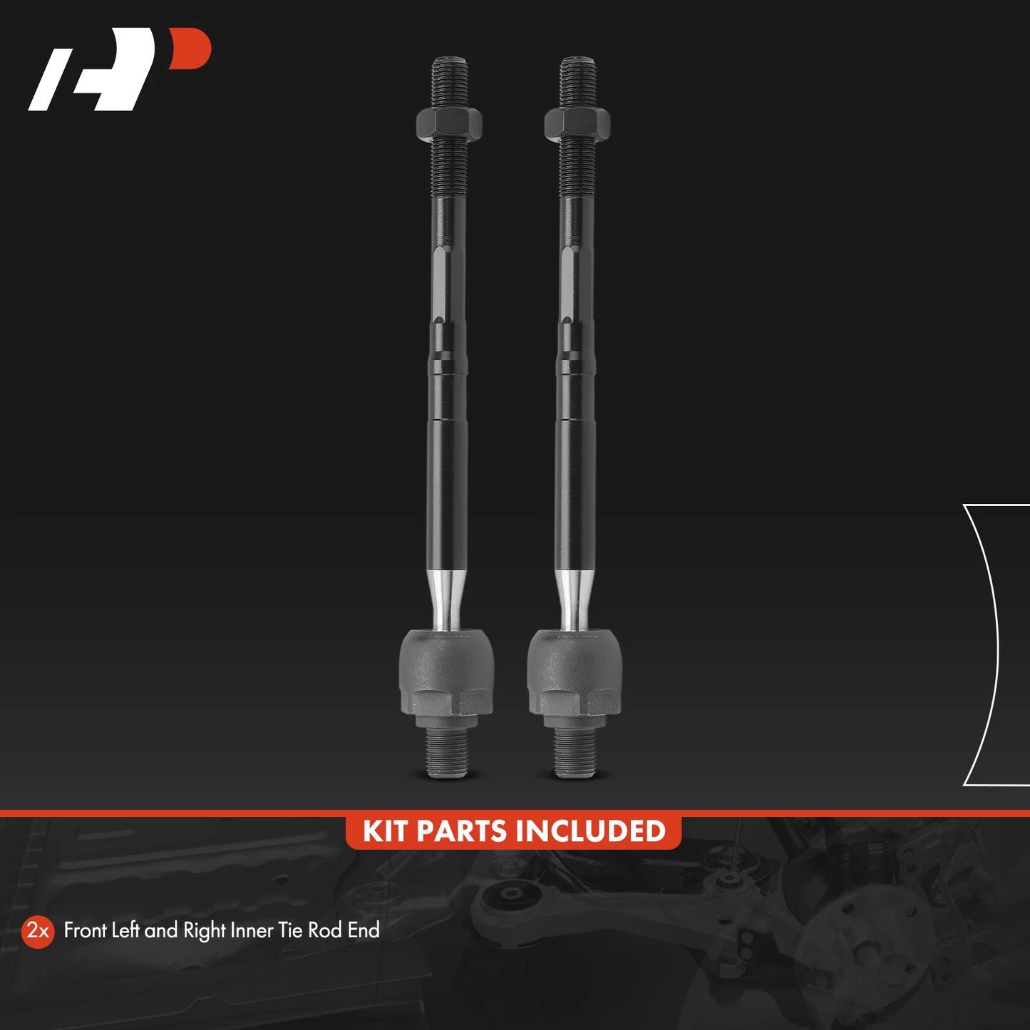 2X Front Inner Side Tie Rod End for Chevrolet Spark (2016–2022)