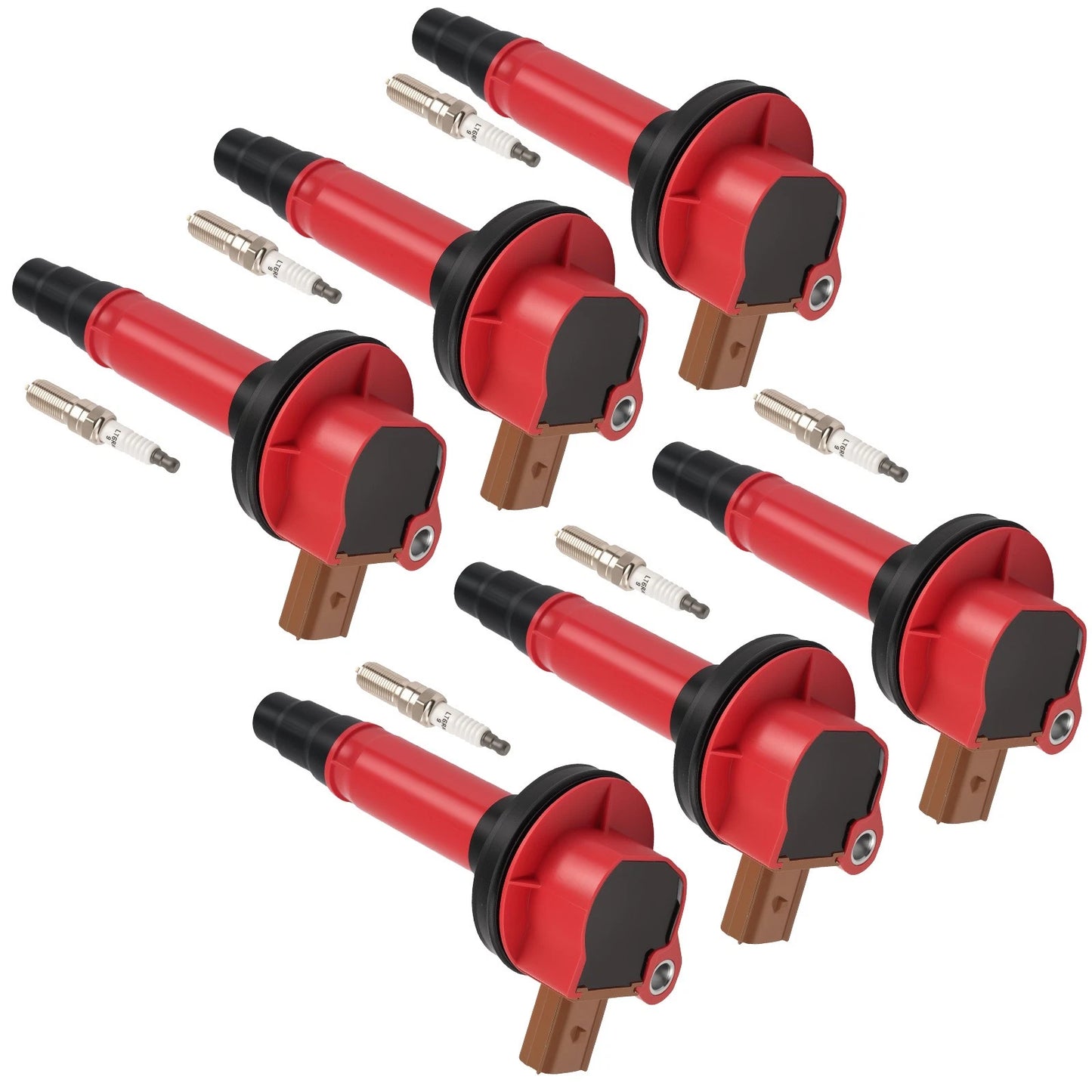 Ignition Coil and Spark Plug Kit for Lincoln Navigator MKS MKT (2013–2019)