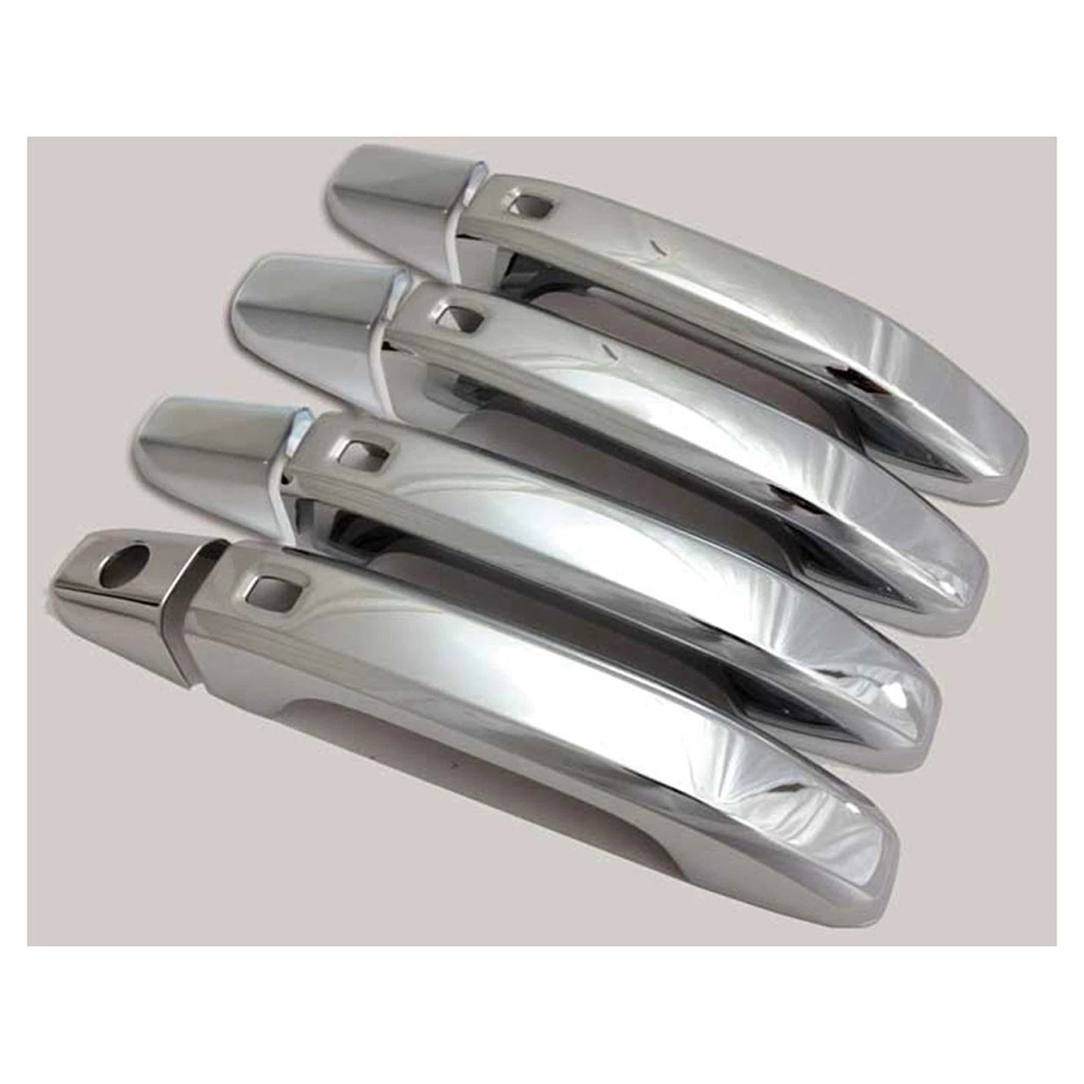 Premium FX Chrome Door Handle Covers w/Smart Key for 2014-2018 Chevy Silverado 4