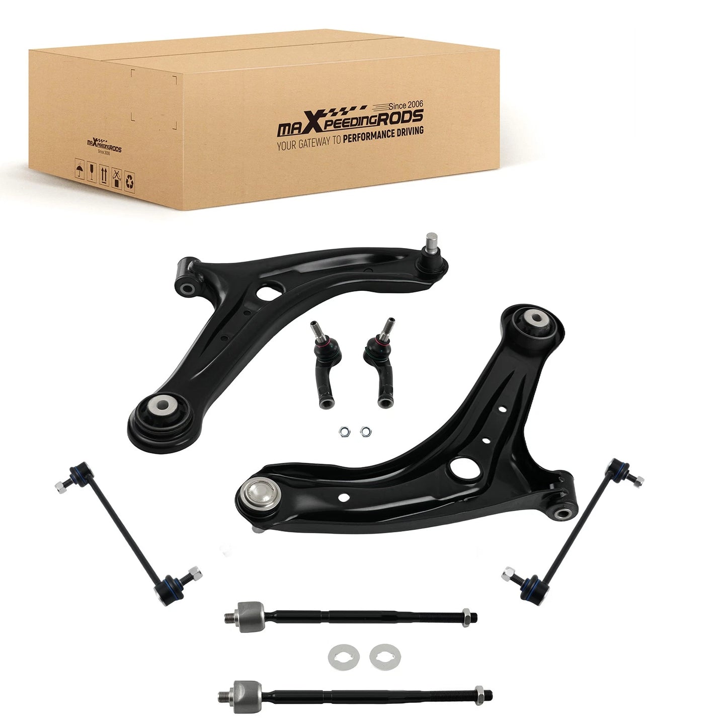 Front Lower Control Arms and Sway Bar Links for Ford Fiesta (2011–2019)