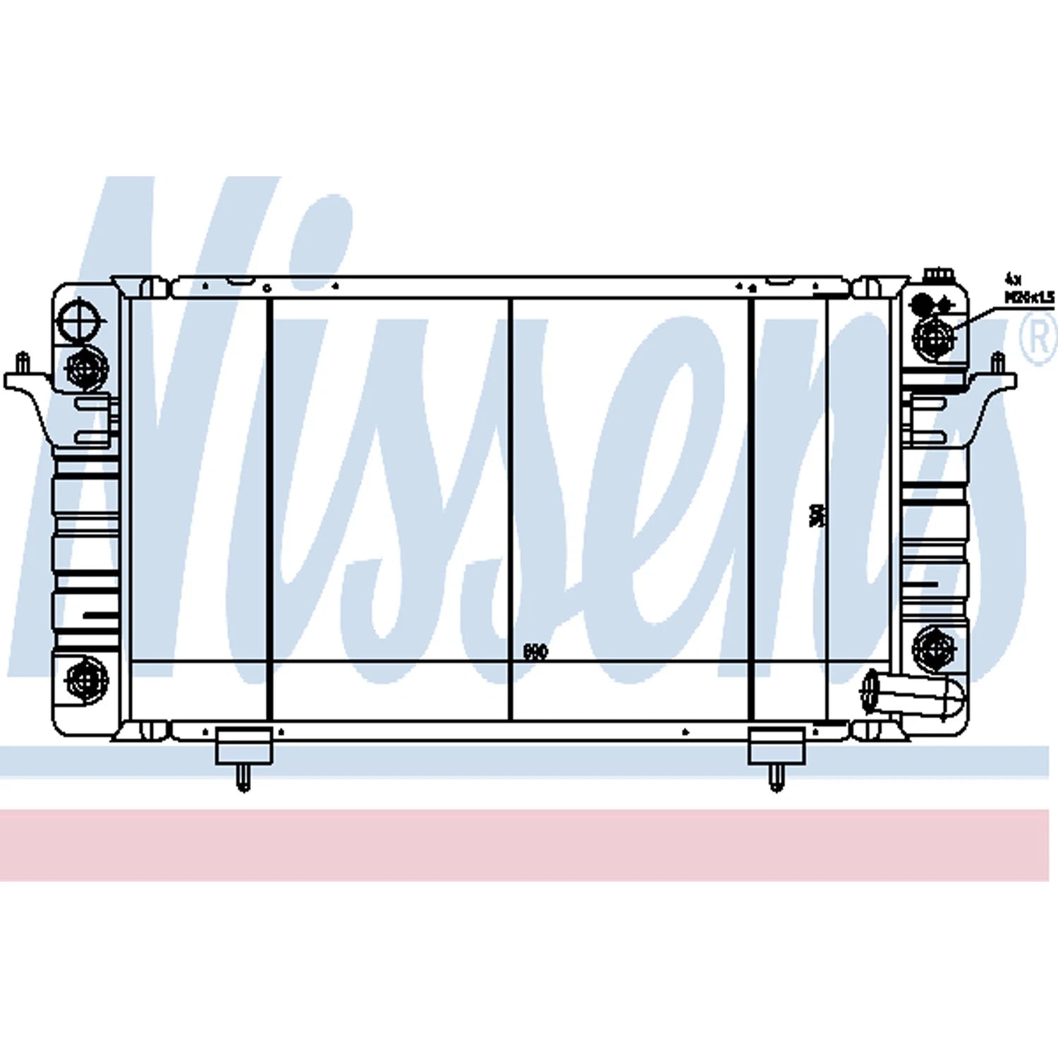 Replacement Plastic/Aluminum Passenger Side Auxiliary Radiator