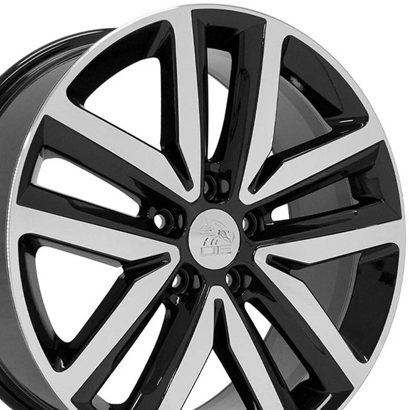 18" Machined Black Wheel for 1998-2023 Volkswagen Passat - RVO0944