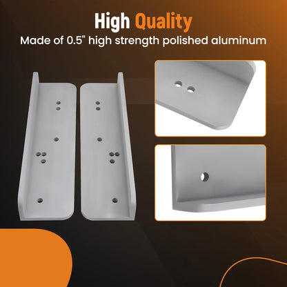 5" Outboard Motor Extension Jack Plate Aluminum for Higher Mounting for