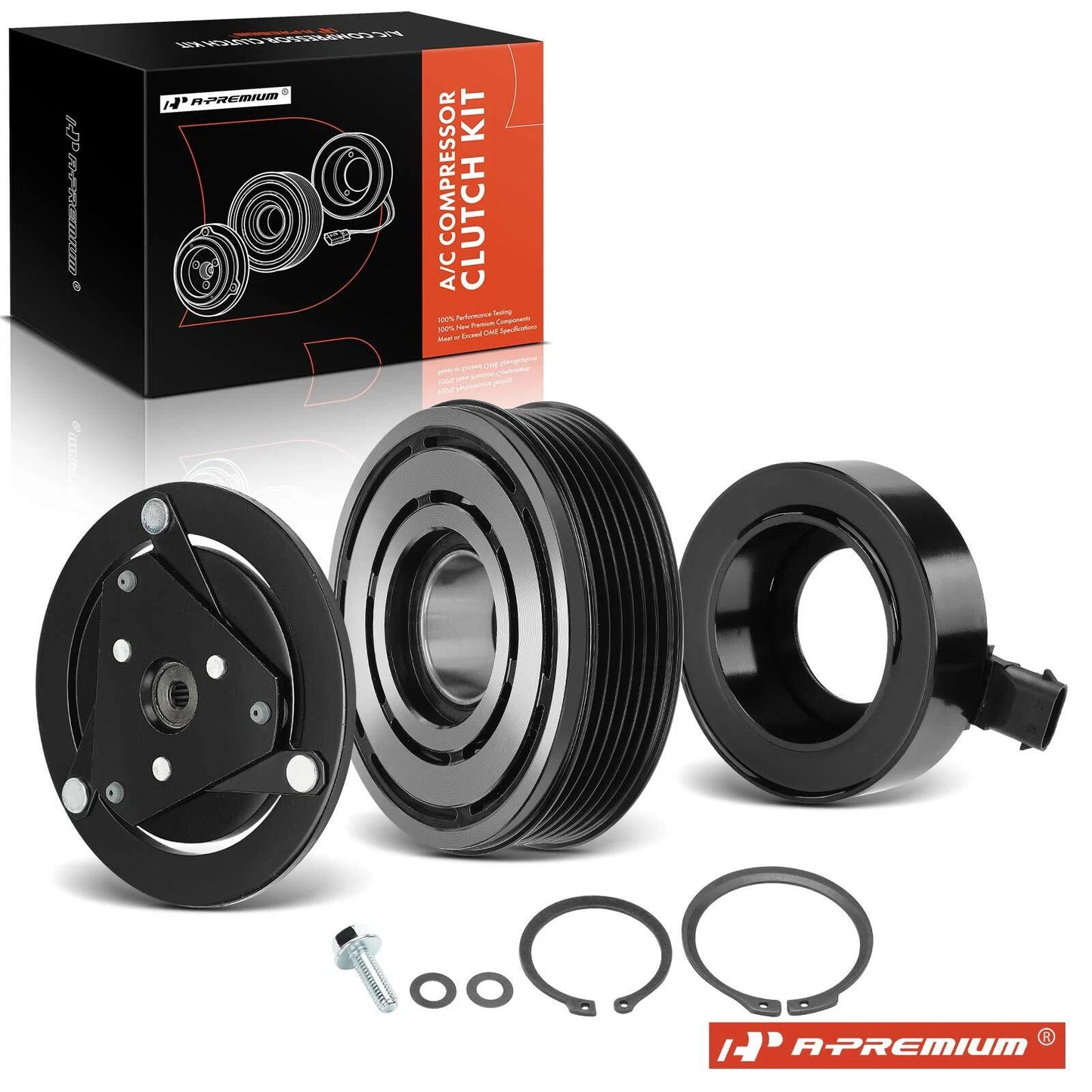 A/C Compressor Clutch Kit for Chevy Malibu, Impala, Monte Carlo (2006–2011)