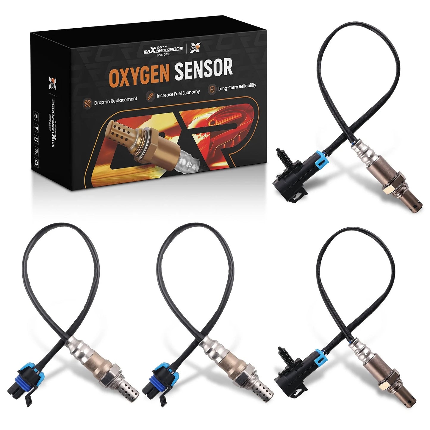 4x Upstream Downstream O2 Oxygen Sensor for Cadillac Escalade (2007–2007)
