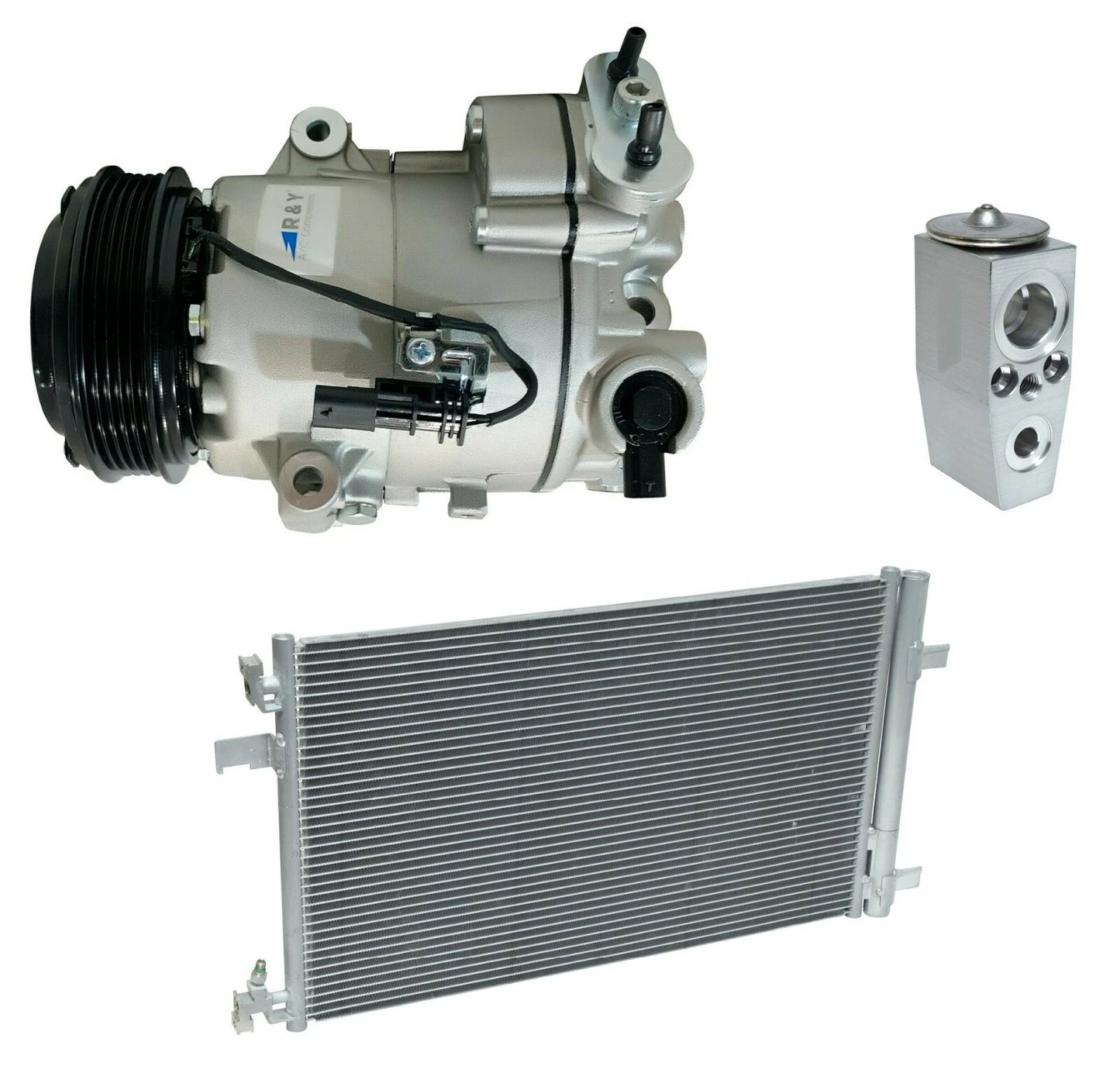 AC Compressor Kit With Condenser for Chevrolet Cruze 1.4L (2012–2016)