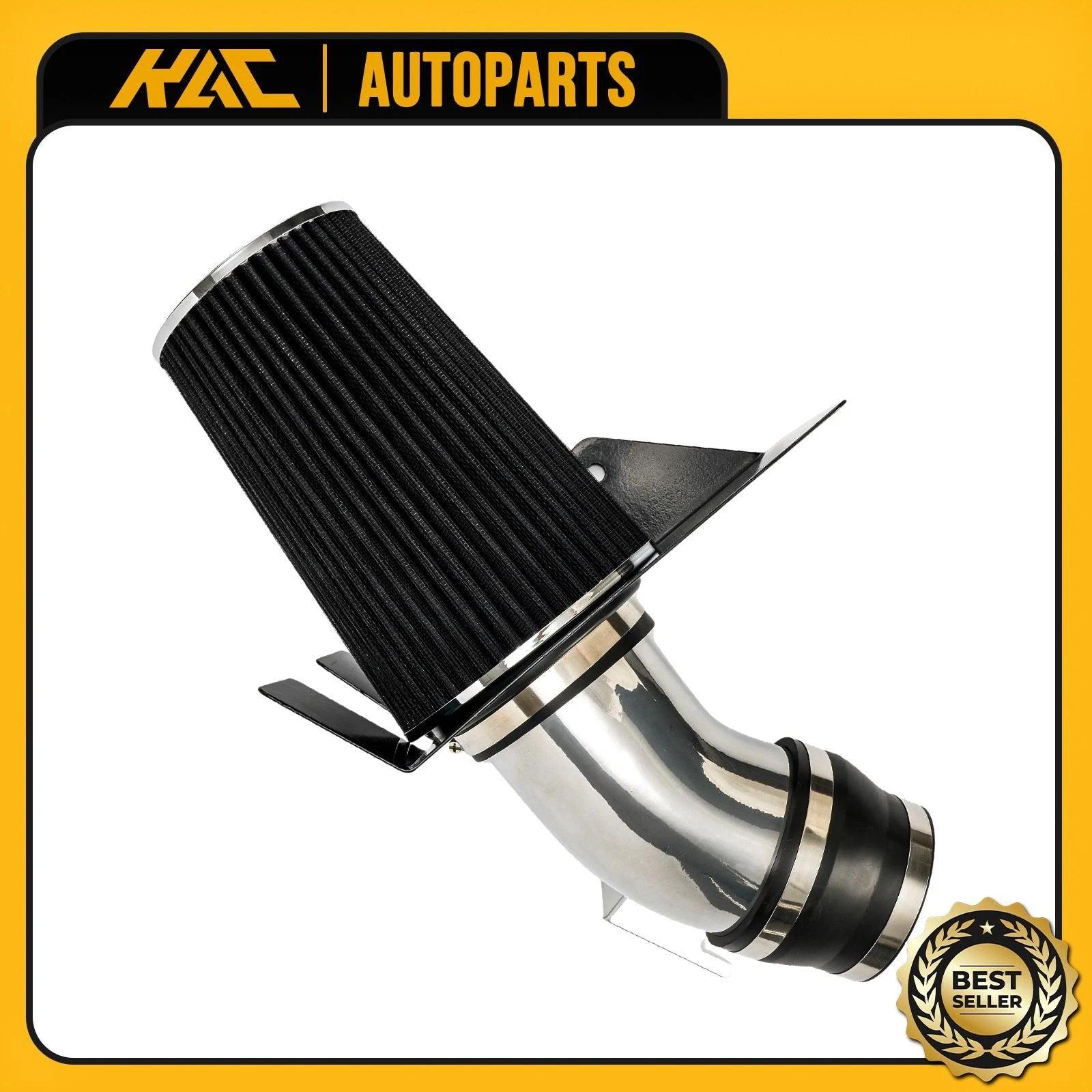 Cold Air Intake Kit for 97-98 Ford F-150 4.6L (4 in) + Black Filter