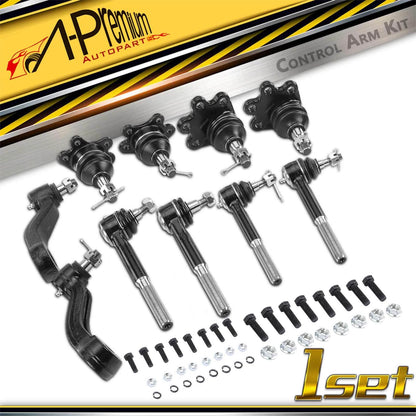 10x Tie Rod Ball Joint & Pitman Arm for Chevy Tahoe GMC Yukon (2000–2006)