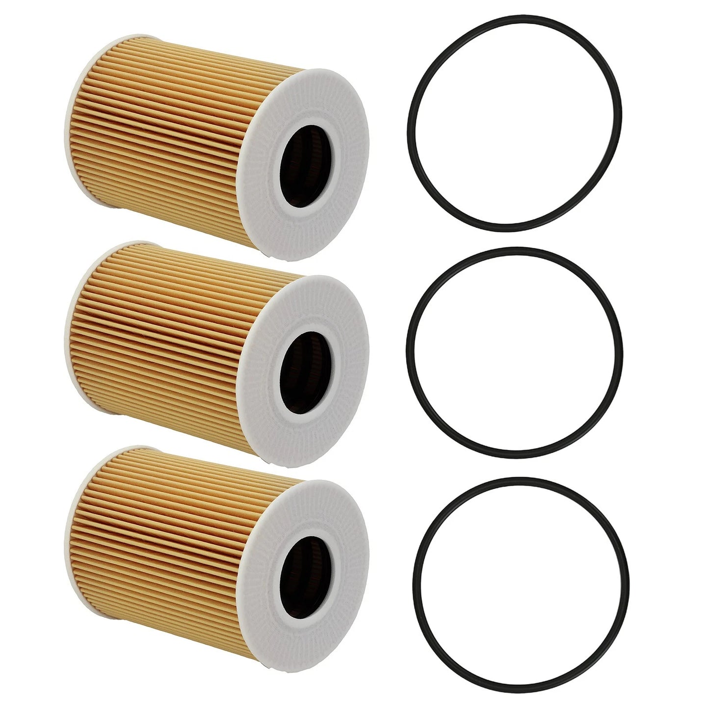 Engine Oil Filter Kit for Porsche 911 2009-2019 Cayenne 2008-2018 (3 Pack)