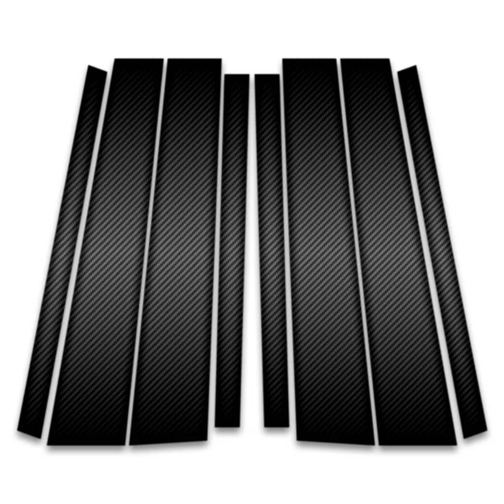 8pc Carbon Fiber Pillar Post Covers for 2011-2023 Infiniti QX56