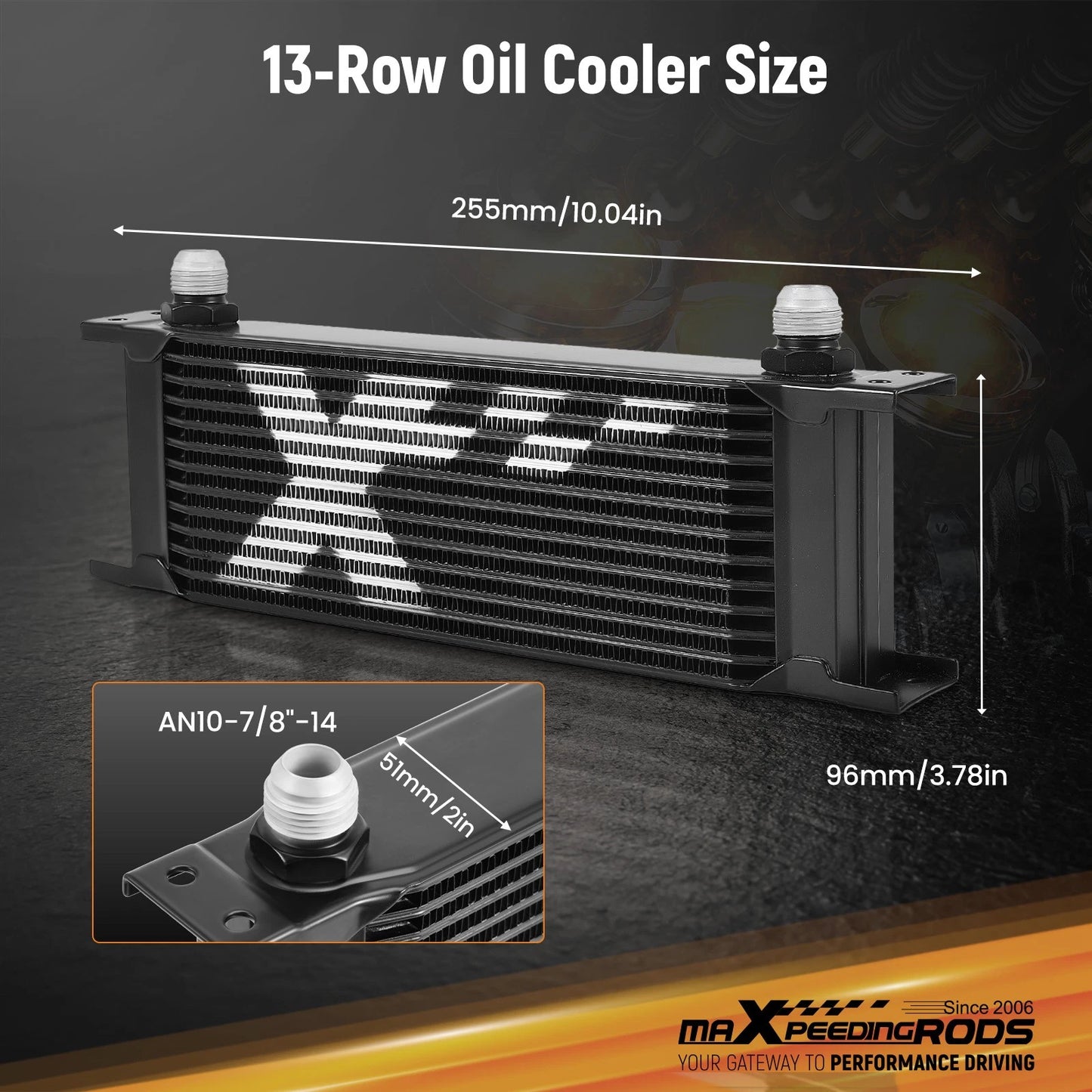 Engine Transmission Oil Cooler for Universal Fit (10–AN) (2010–2010)
