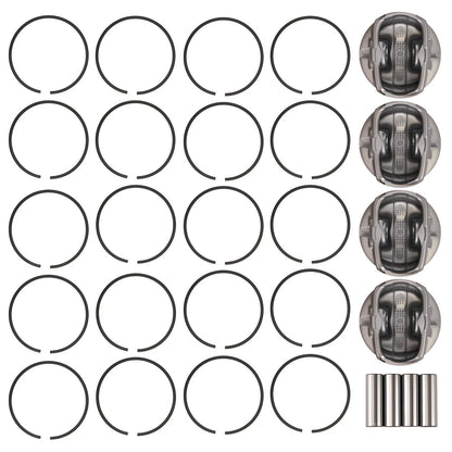 4 Piston & Ring Kit for Hyundai Kia Accent Rio 1.6L (2012–2016)