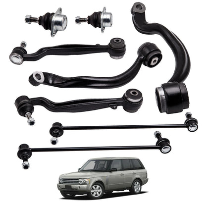 8pc Front Control Arm Ball Joint Sway Bar for Range Rover (2003–2012)