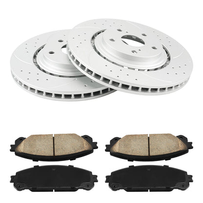 Front Drilled Slotted Rotors for Lexus RX 350 (2010–2015)