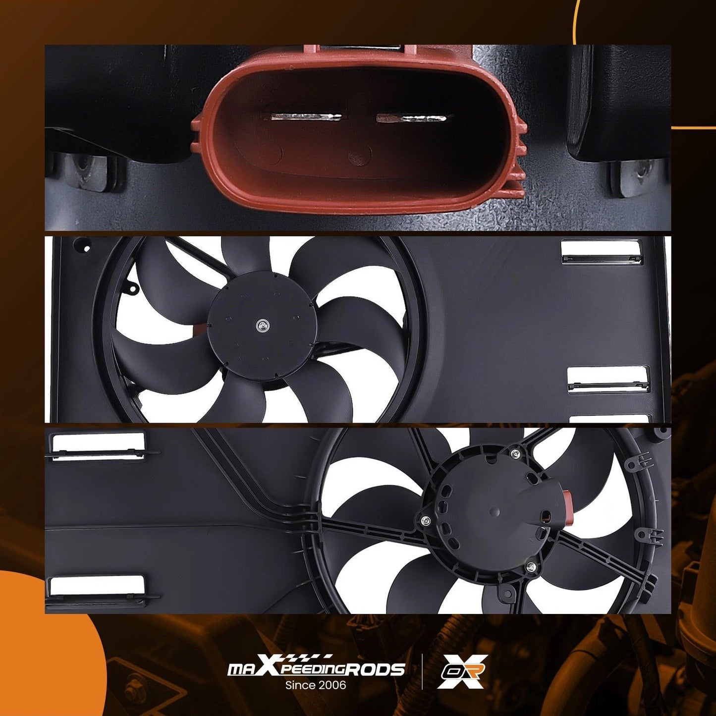 Dual Radiator Cooling Fan Assembly for Ford EcoSport 2.0L (2018–2020)