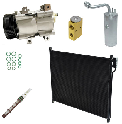 AC Compressor Kit with Condenser for Ford Excursion 7.3L (2001–2005)