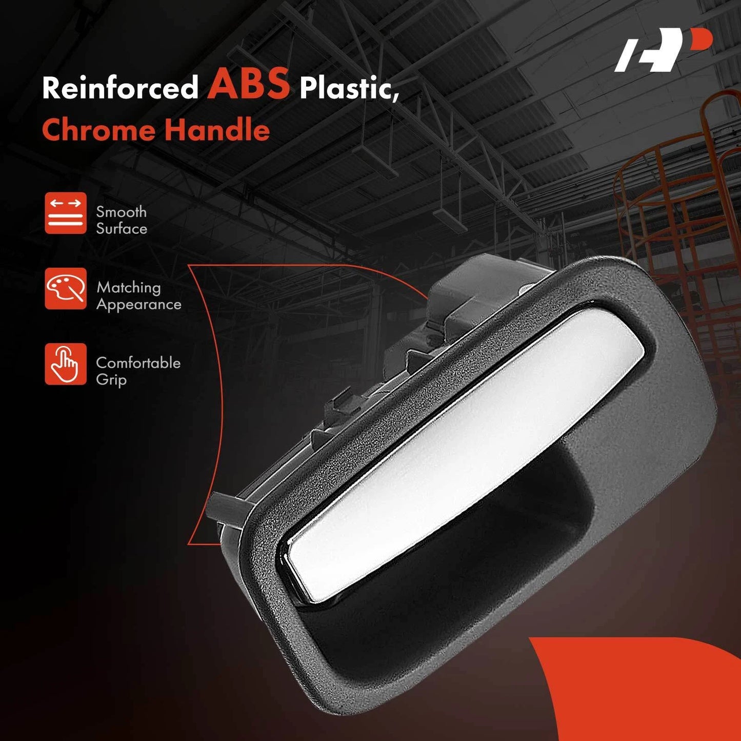 Chrome Rear Driver Interior Door Handle for Chevy Silverado 1500