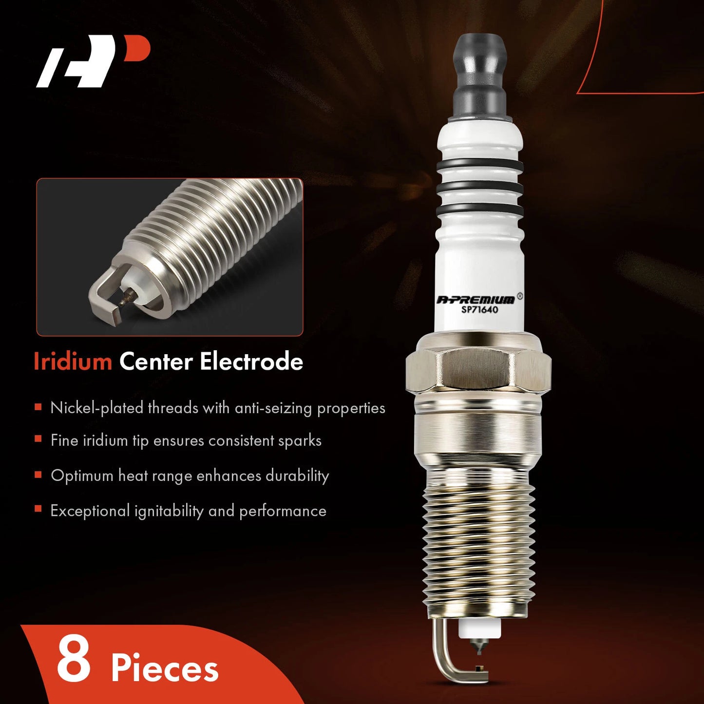 8x Iridium Platinum Spark Plugs for Ford F-150 F-250 (1997–2010)