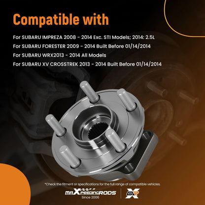Front 5-Bolt Wheel Hub Assembly for Subaru Impreza (2008–2014)
