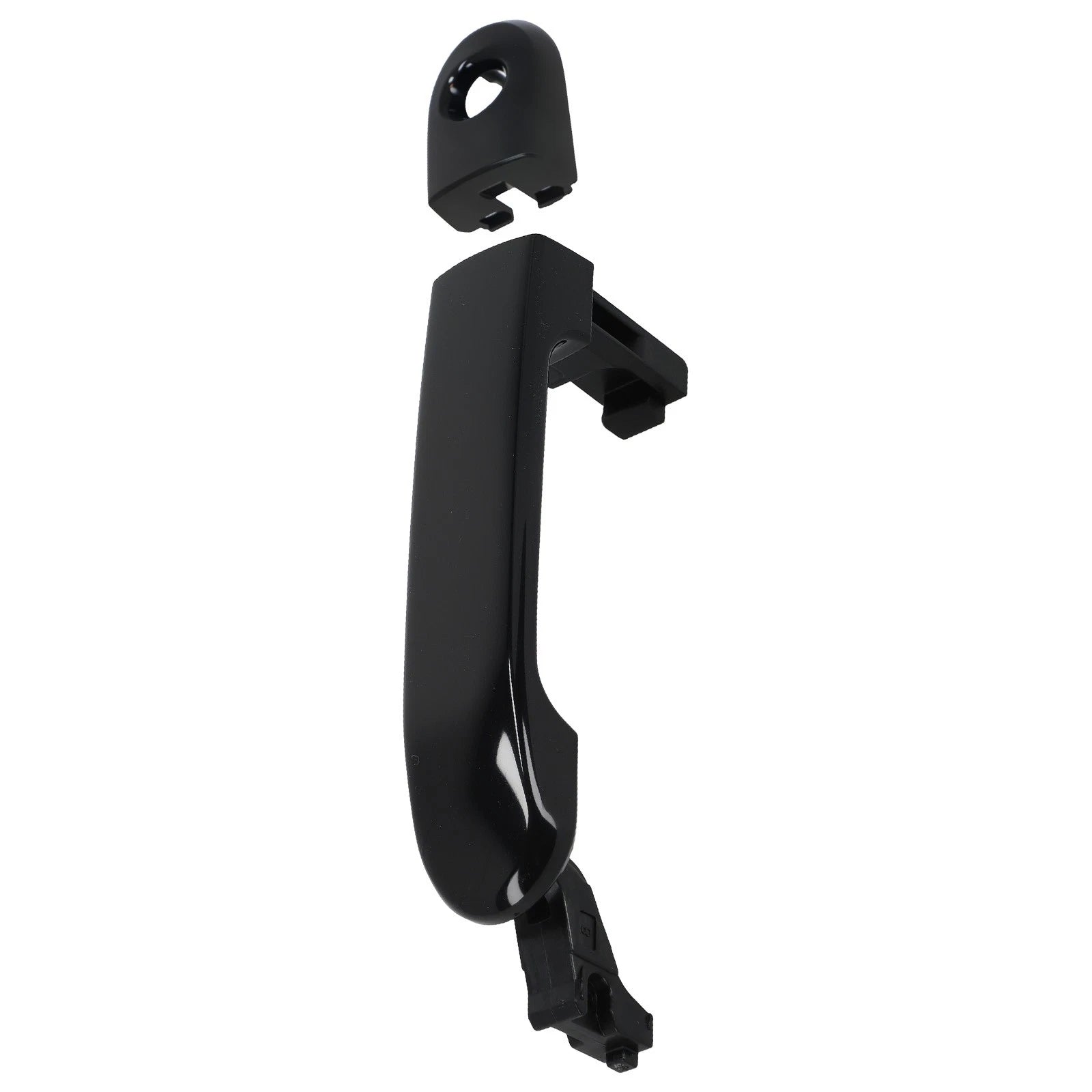 Exterior Door Handle Front Left for Nissan Versa Hatchback (2007–2012) Black
