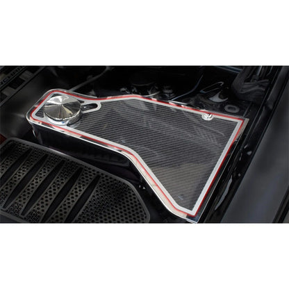 Carbon Fiber Water Tank Cover Top Plate w/Trim for 11-19 Challenger w/ACC Cover
