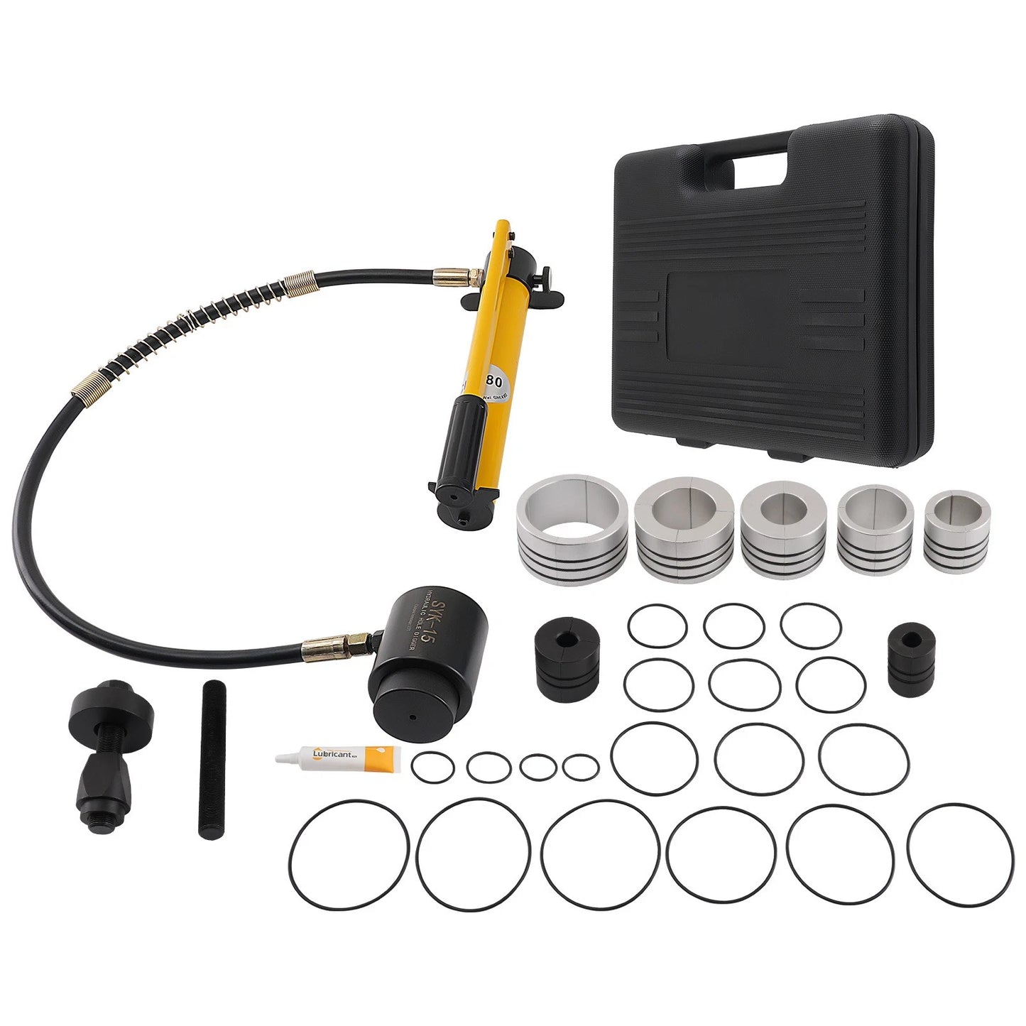 Hydraulic Exhaust Pipe Expander Tool Kit for 10T Manual Tailpipes (1.625–4.25") (2010–2020)