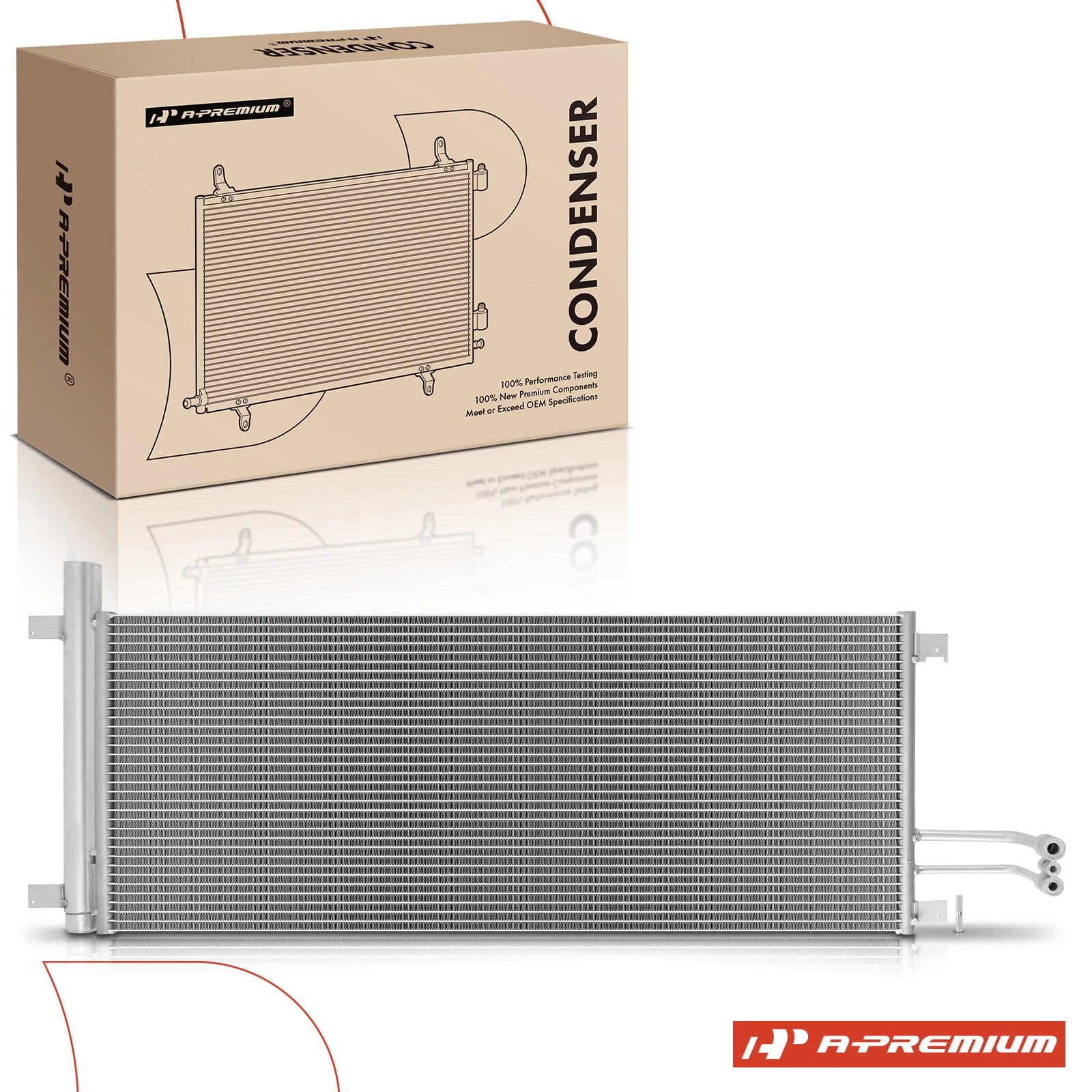 A/C Condenser with Receiver Drier & Bracket for Chevy Silverado 1500 (2007–2013)
