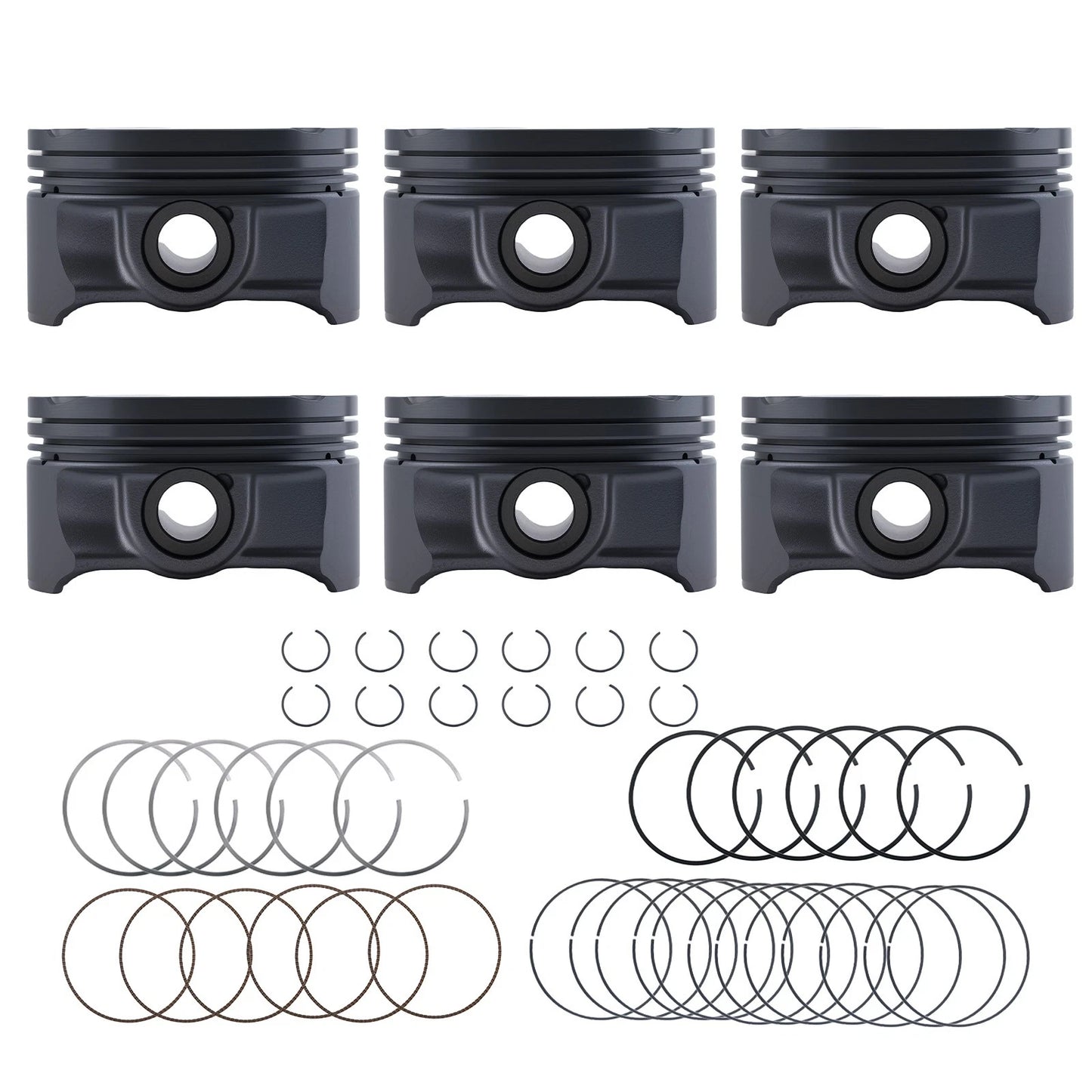 Cylinder Piston Ring Set for BMW E46 E60 325i 525i (1997–2010)